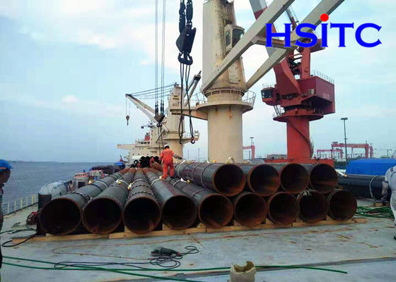56 pollici En10210 3LPE rivestimento LSAW tubo di acciaio cucitura dritta