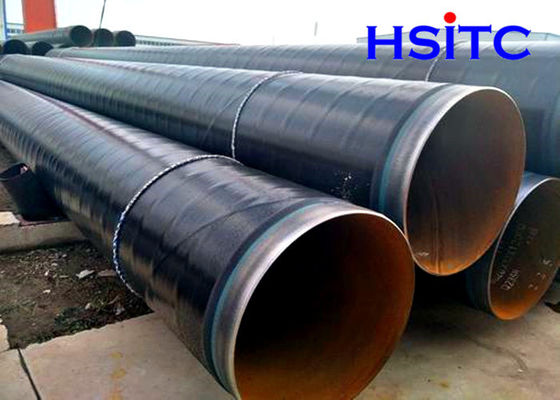 Dn200mm متعرج مغطى ASTM A252 6mm 8 "SSAW أنابيب الفولاذ Api 5l